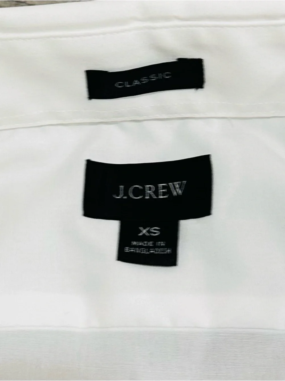 J. Crew Men's Dress Shirt White Long Sleeve Classic Fit Size XS